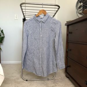 Artisan NY Striped Linen Button Down